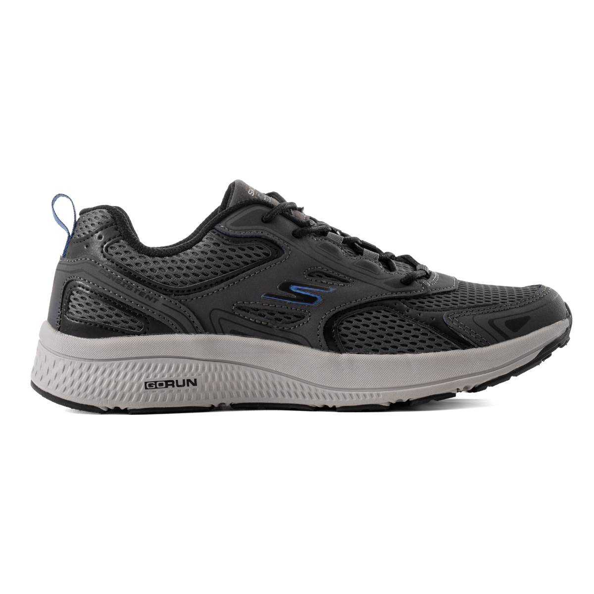 SKECHERS Go Run Consistent Fleet Rush Sneaker - GRYBLU - Grey-Navy / 40.5