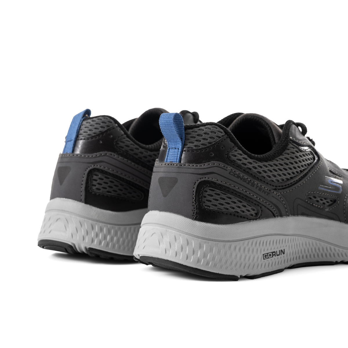 SKECHERS Go Run Consistent Fleet Rush Sneaker - GRYBLU