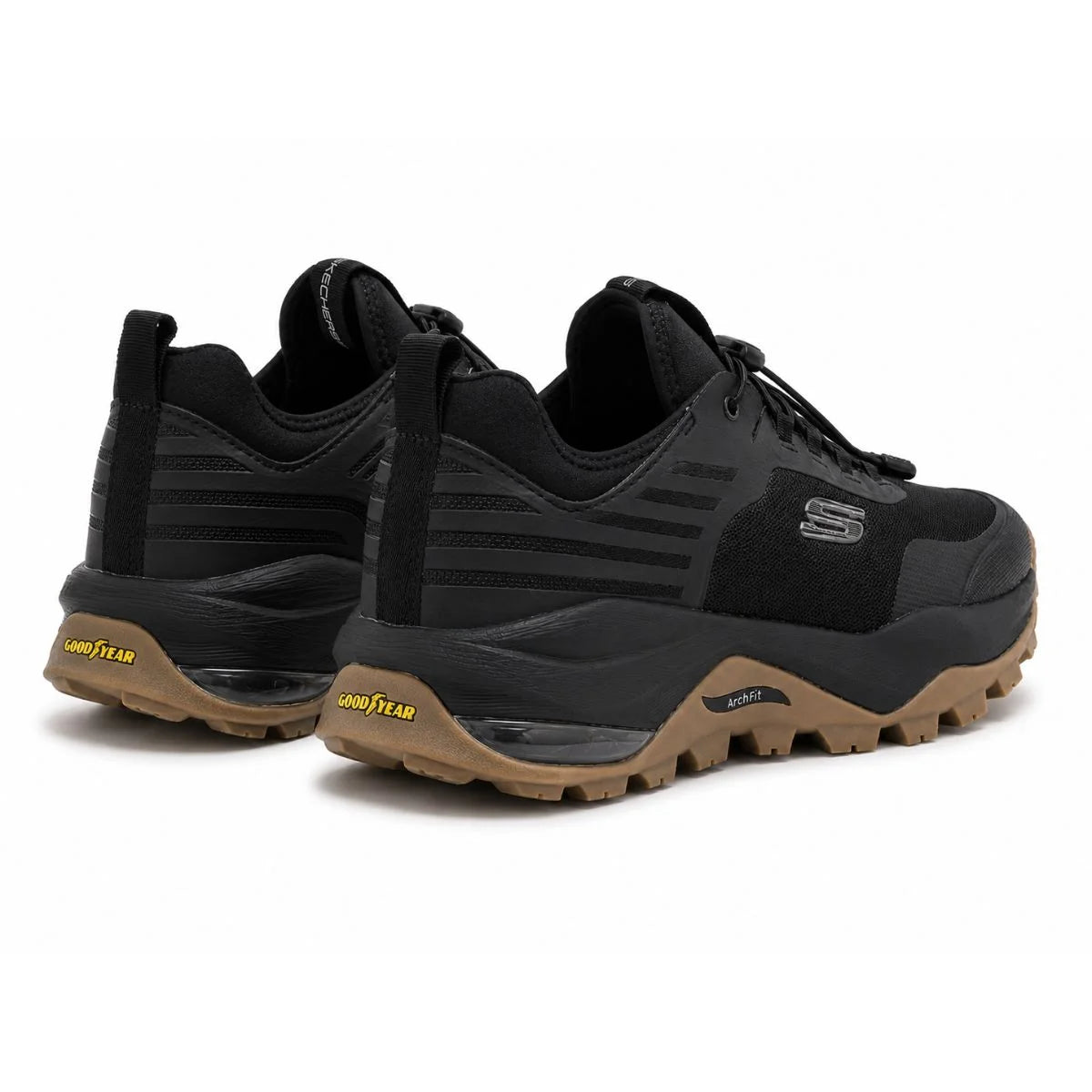 SKECHERS Max Protect Hiking Casual Sneaker - BLKBRN