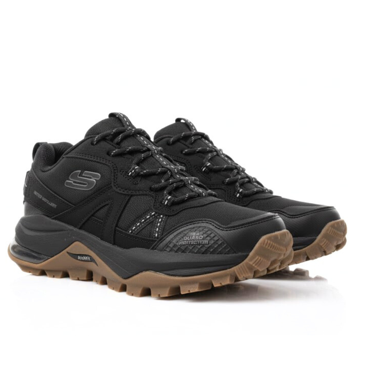 SKECHERS Max Protect Hiking Waterproof Casual Sneaker - BLKBRN - Black-Brown / 40