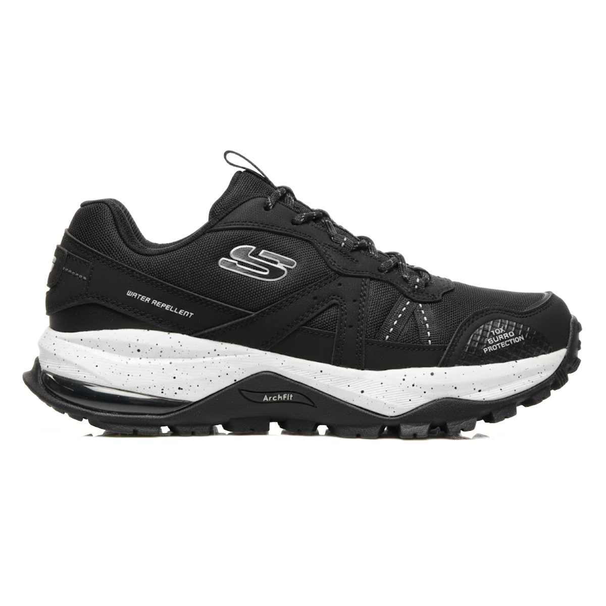 SKECHERS Max Protect Hiking Waterproof Casual Sneaker - BLKWHT