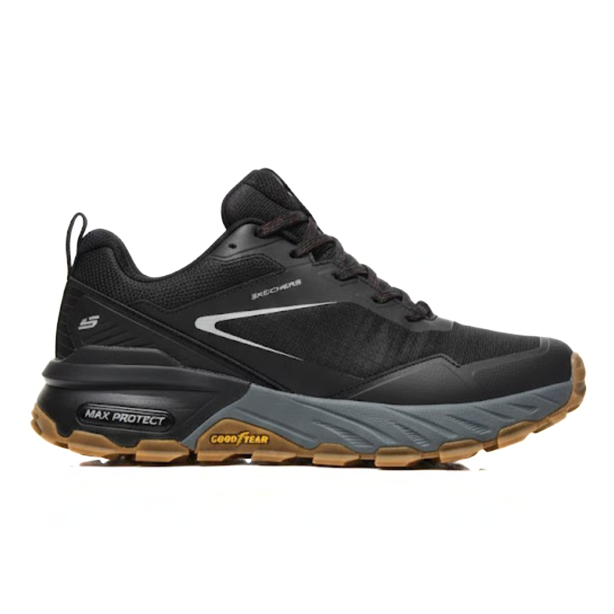 SKECHERS Pause Waterproof Casual Sneaker - BLKGRYBRN