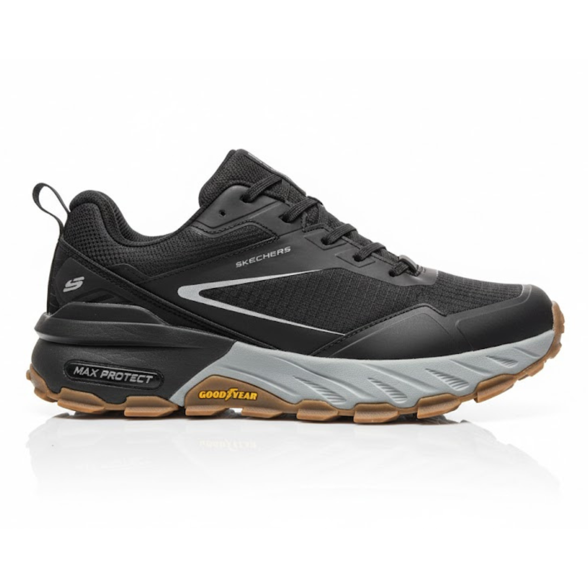 SKECHERS Pause2 Waterproof Casual Sneaker - BLKGRYBRN - Black / 40