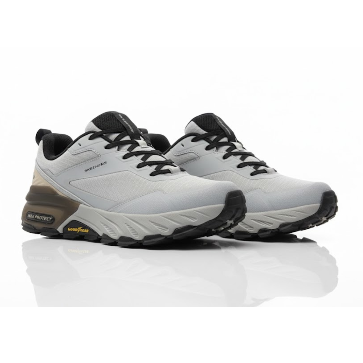 SKECHERS Pause2 Waterproof Casual Sneaker - GRYBLK - Gray-Black / 40