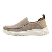 SKECHERS Proven Renco Canvas Slip-on Men 204568-BEG - 40 / Beige