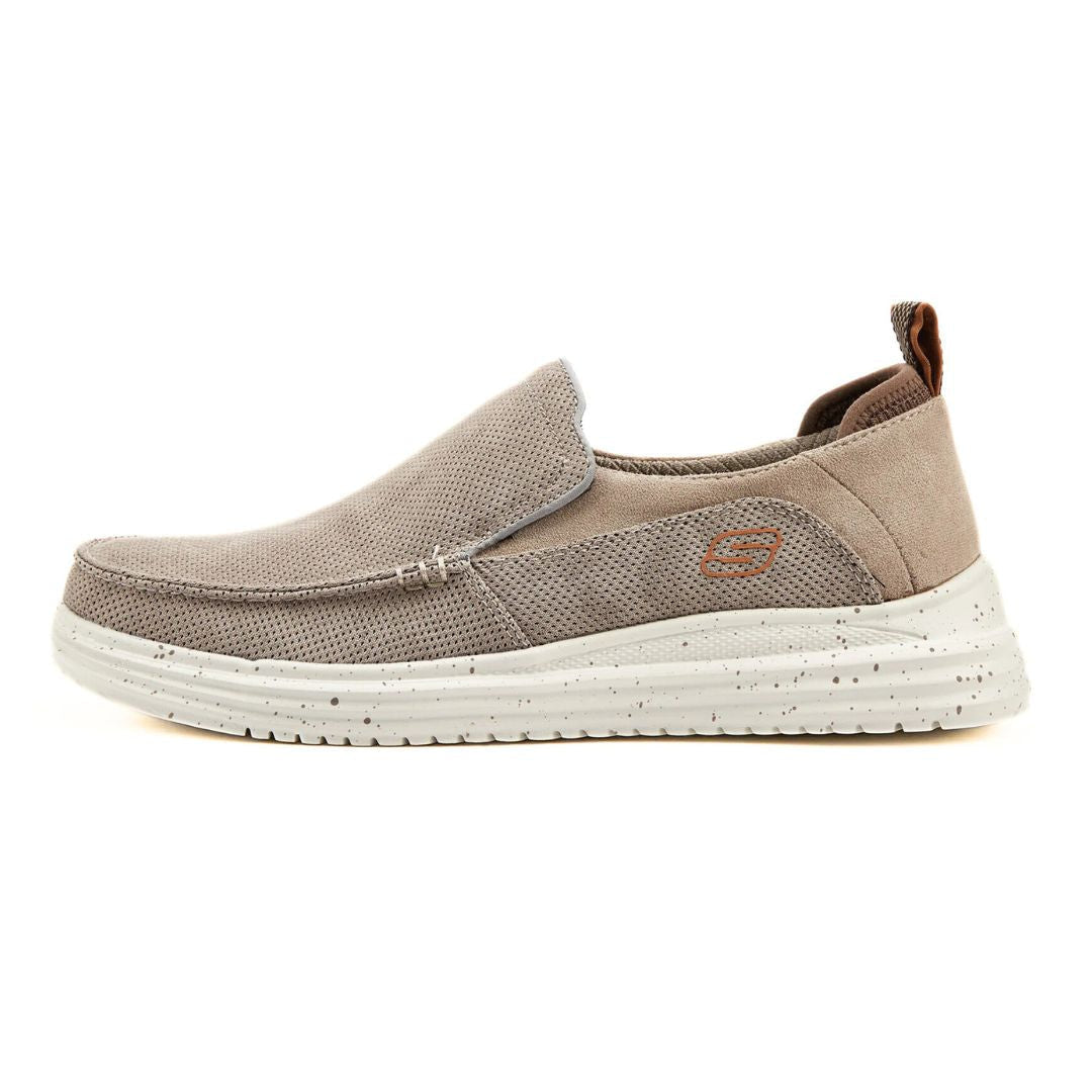SKECHERS Proven Renco Canvas Slip-on Men 204568-BEG - 40 / Beige