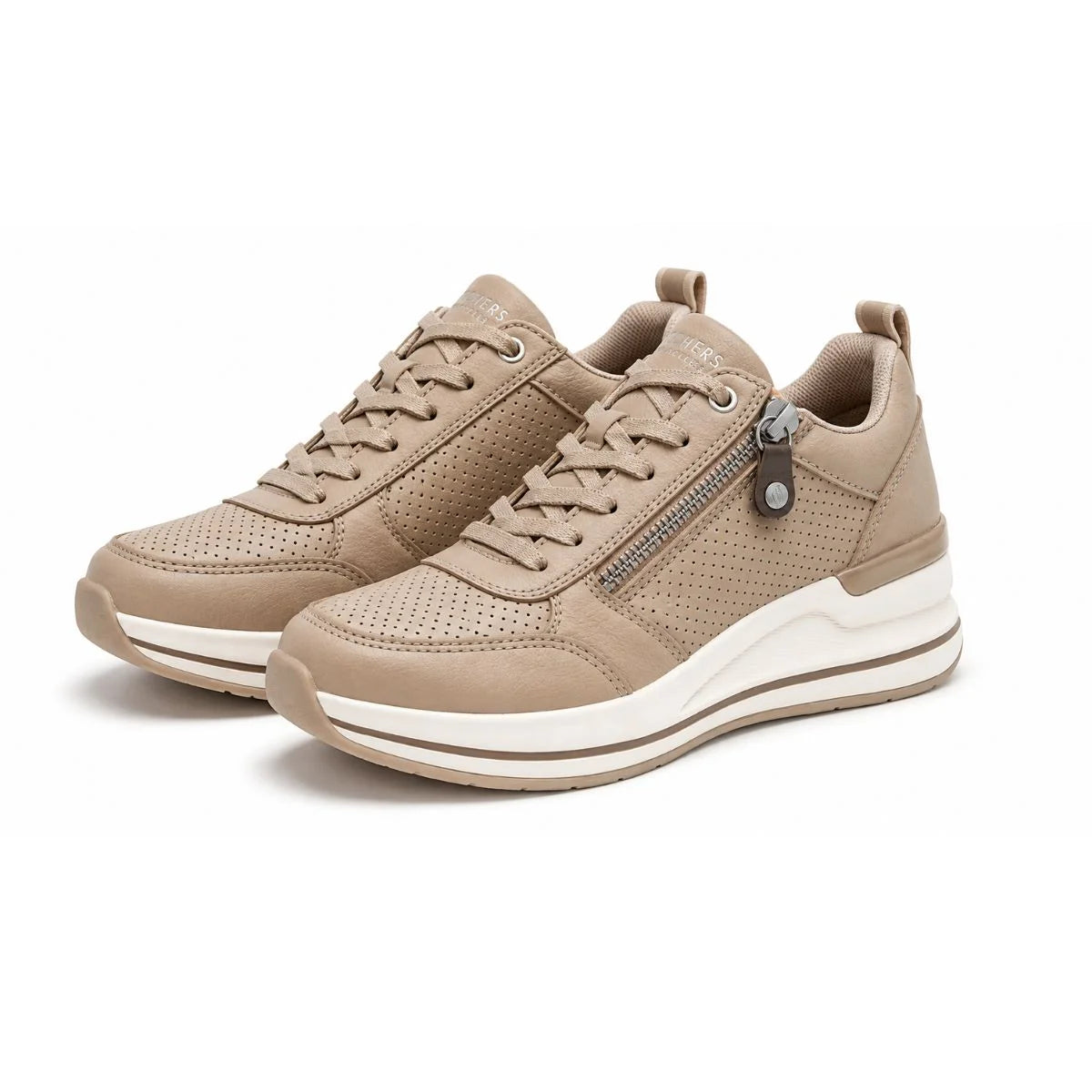 SKECHERS Waterproof Casual Sneaker Women Code 177335 - BEG - Beige / 35