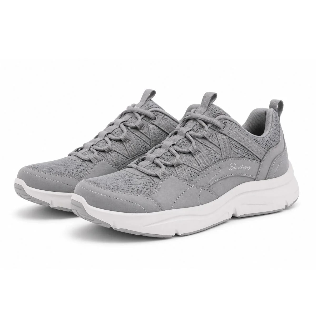 SKECHERS Waterproof Casual Sneaker Women Code100662-GRY - Gray / 35