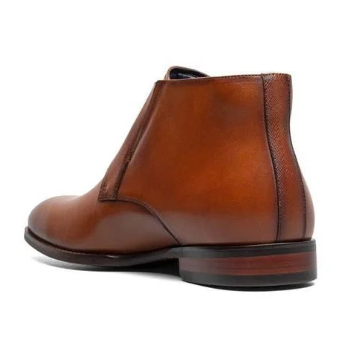 Stacy Adams Kaius Plain Toe Double Monk Strap Boot - TAN