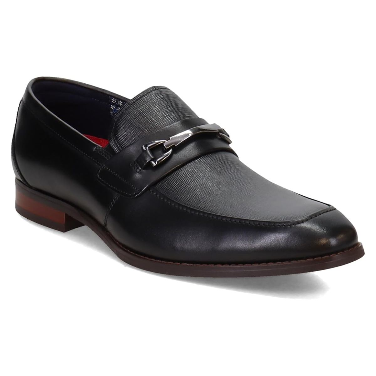 Stacy Adams Moc Toe Bit Slip On Oxford Men - BLK
