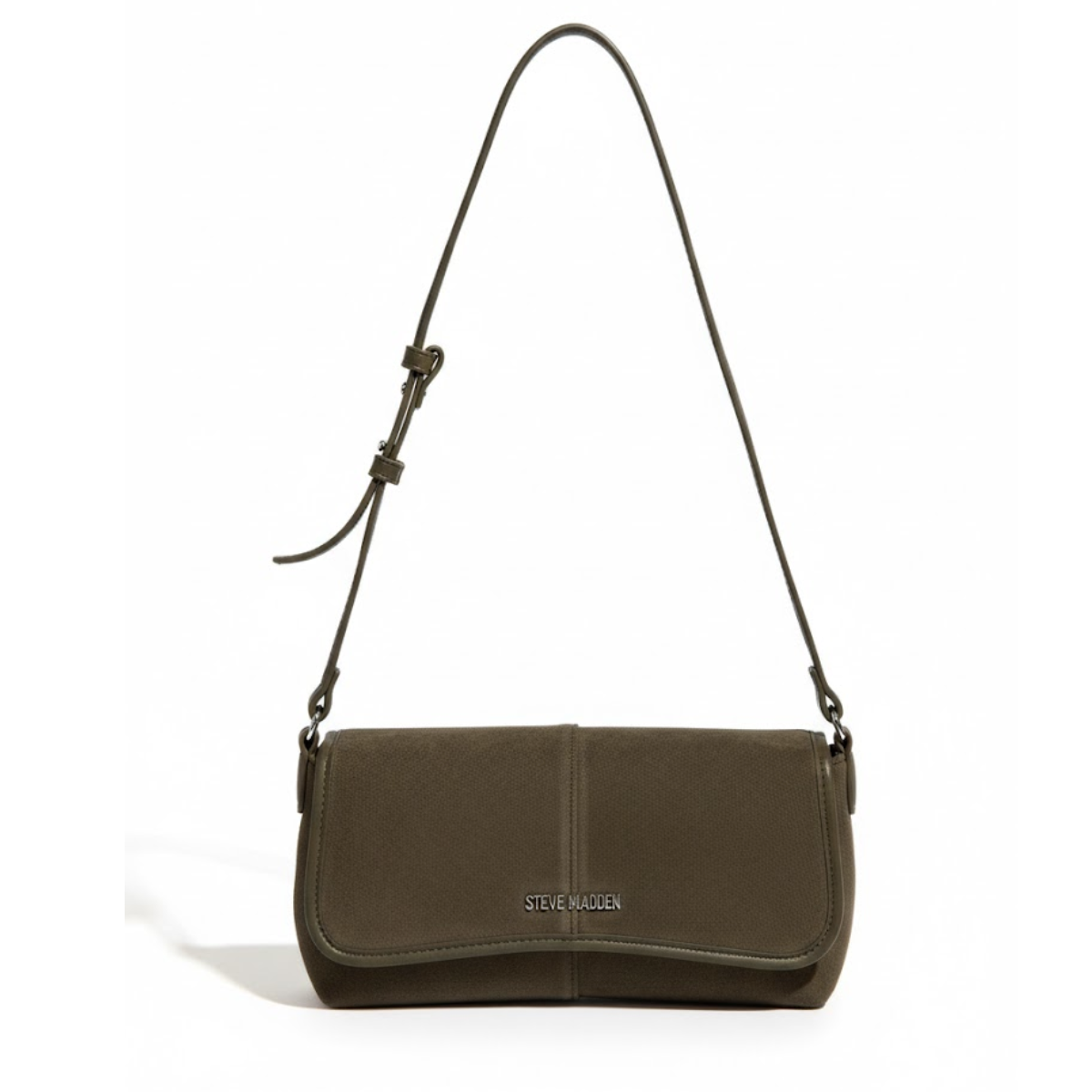 Steve Madden B-Genevieve Suede Shoulder Bag Women - OLV - Olive