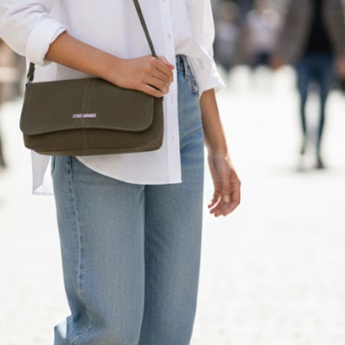 Steve Madden B-Genevieve Suede Shoulder Bag Women - OLV - Olive