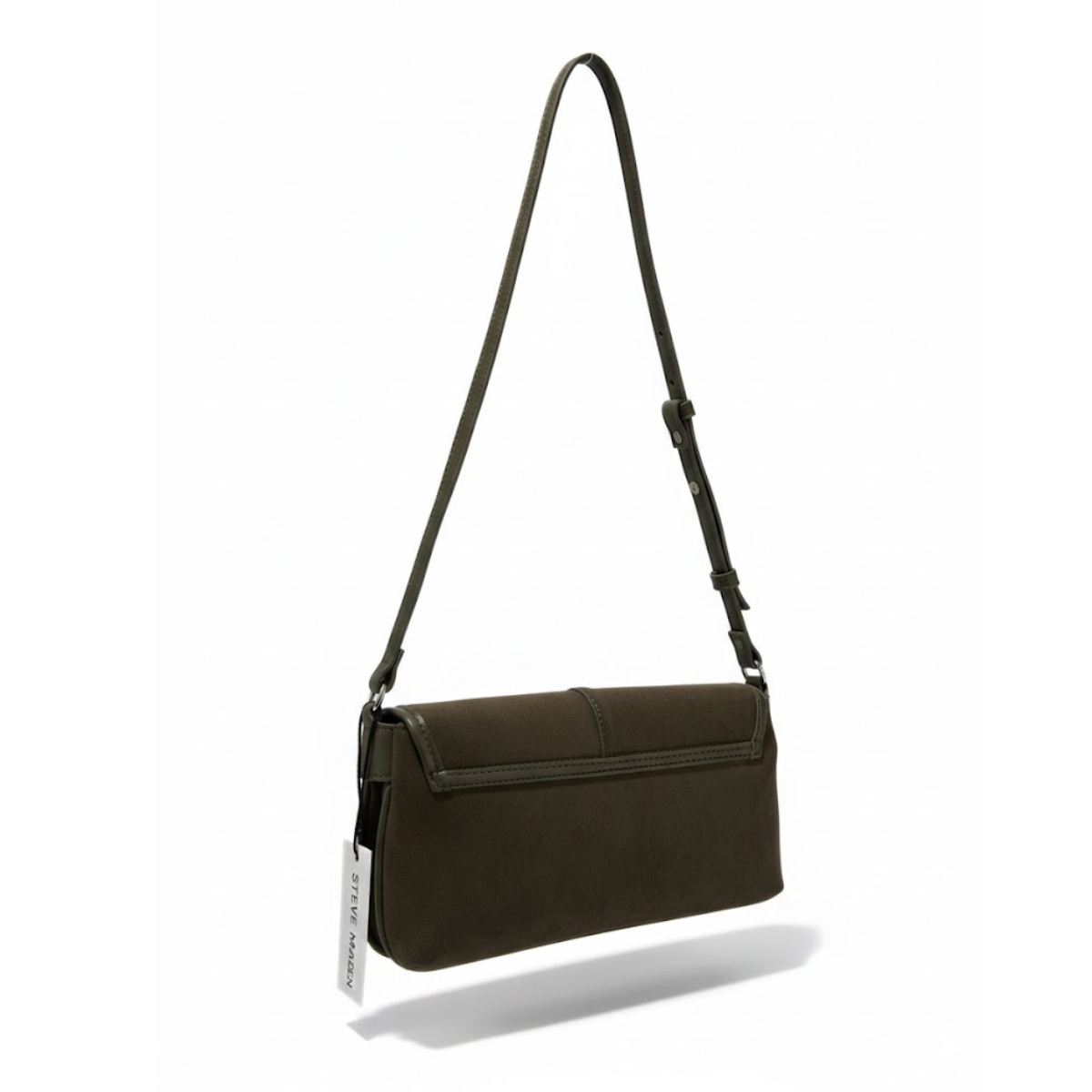 Steve Madden B-Genevieve Suede Shoulder Bag Women - OLV - Olive