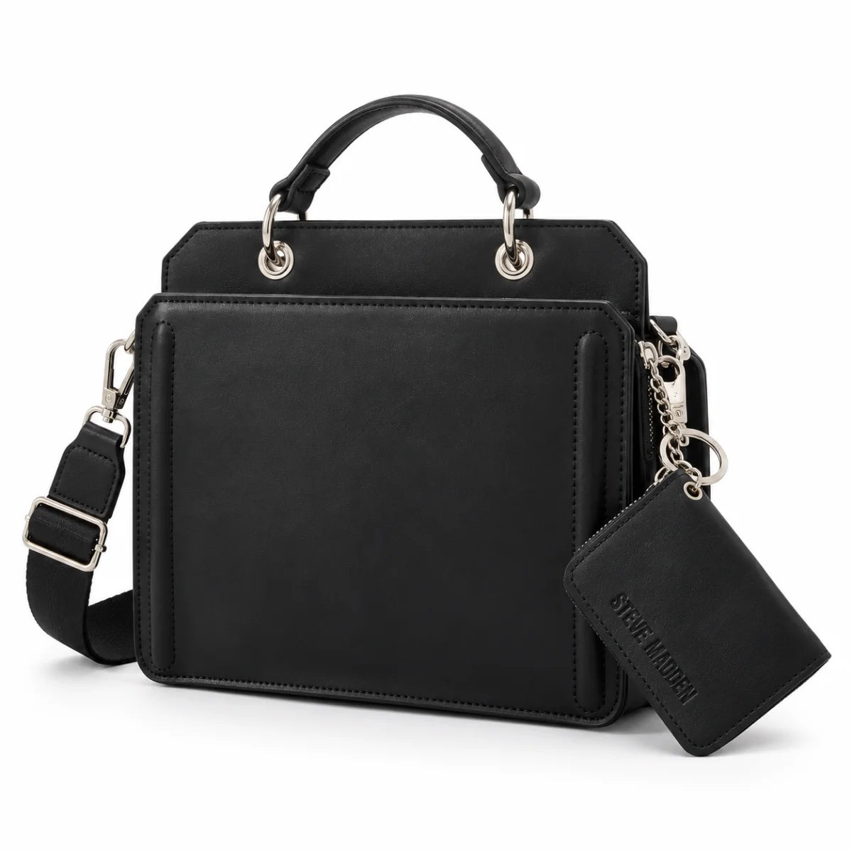 Steve Madden Bevelyn Convertible Crossbody Bag Women - BLK - Black