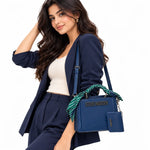 Steve Madden Bevelyn Green Flare Convertible Crossbody Bag Women - NVY - Navy