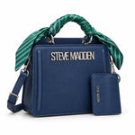 Steve Madden Bevelyn Green Flare Convertible Crossbody Bag Women - NVY - Navy
