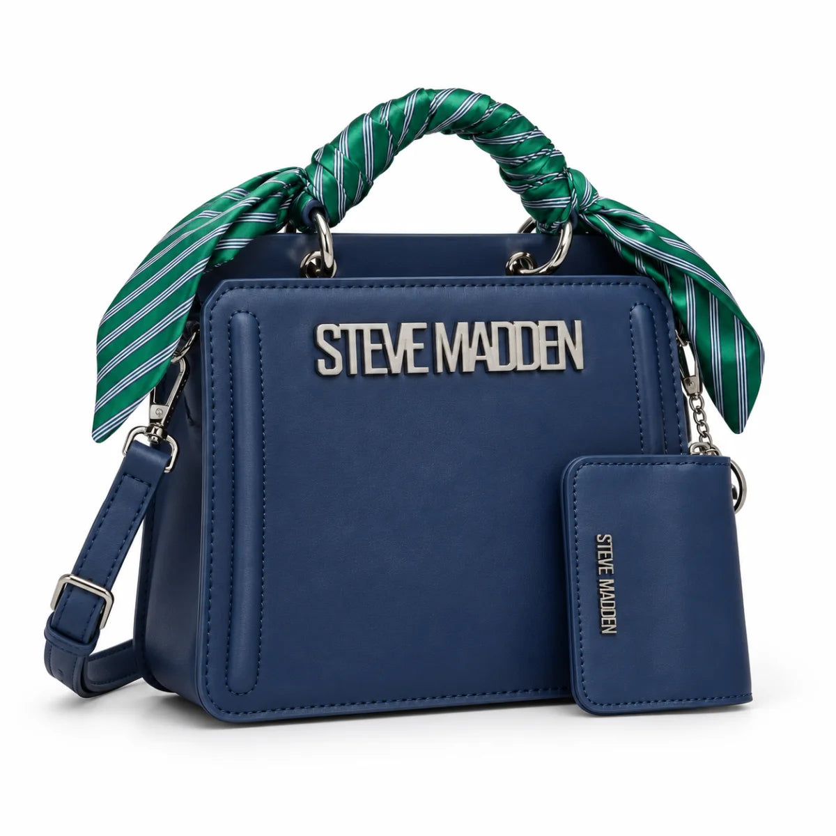 Steve Madden Bevelyn Green Flare Convertible Crossbody Bag Women - NVY - Navy