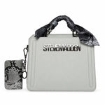 Steve Madden Bevelyn Scarf Satchel Bag Women - CHMP - Champagne