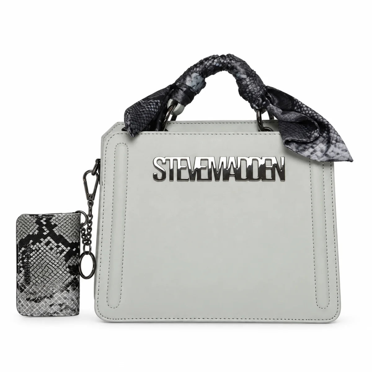 Steve Madden Bevelyn Scarf Satchel Bag Women - CHMP - Champagne