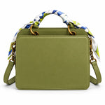Steve Madden Bevelyn Scarf Satchel Bag Women - DOLV - Dusky Olive