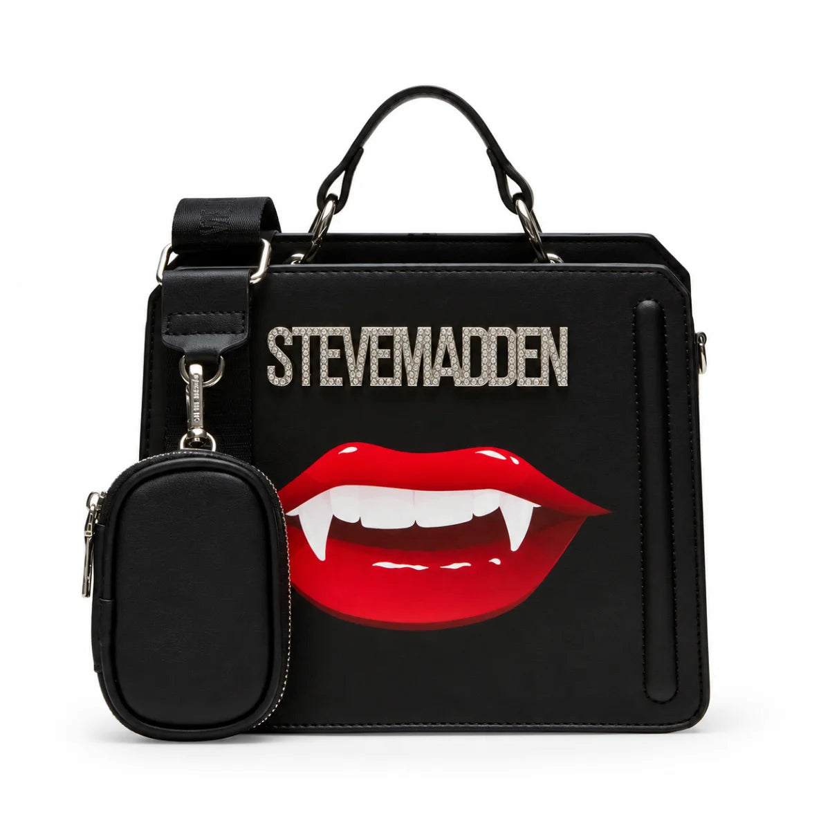 Steve Madden BEvelyni Satchel Bag Women - BLK - Black