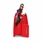 Steve Madden Bevlynn Pride Satchel Bag Women - RED - Red