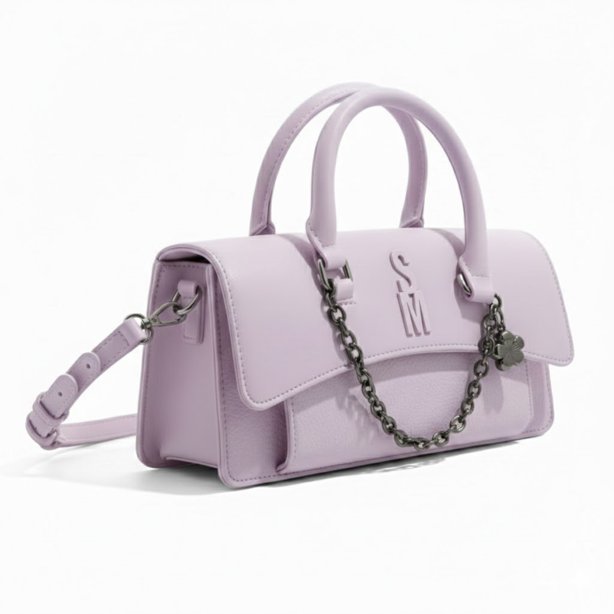 Steve Madden BYOKO Top Handle With Chain Shoulder Bag Women - LAV - Lavender
