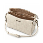 Steve Madden Embossed Logo Crossbody Bag Women - WHT - White