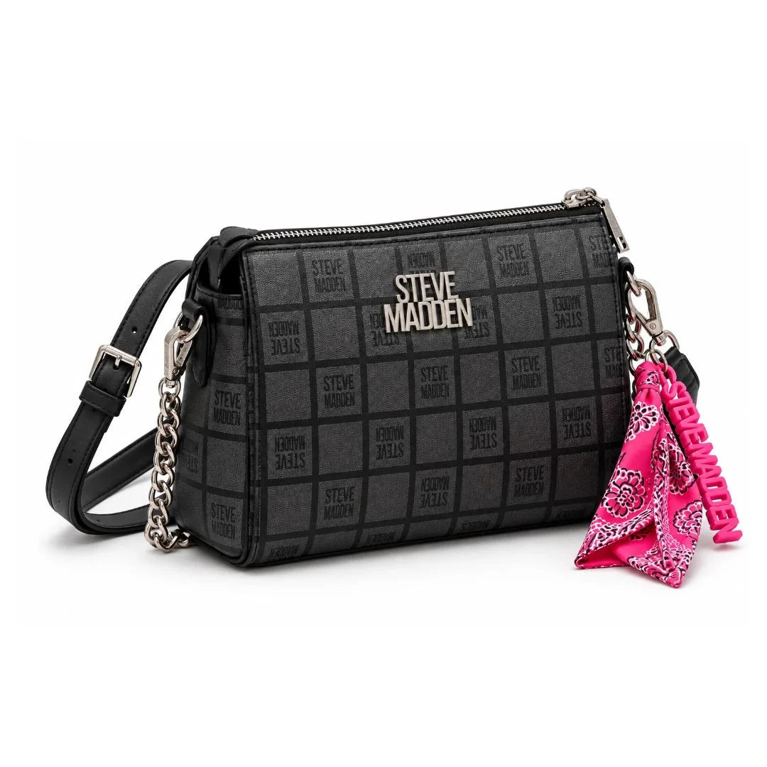 Steve Madden Logo Crossbody Bag Women - GRY - Grey