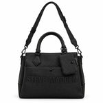 Steve Madden Logo Satchel Bag Women - BLK - Black