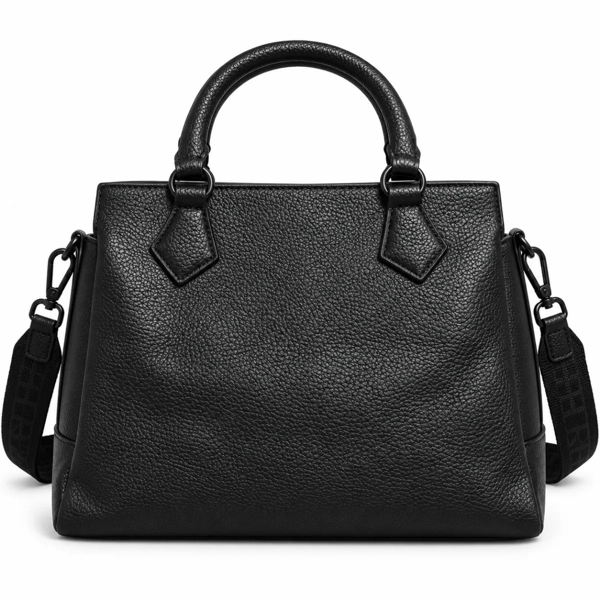 Steve Madden Logo Satchel Bag Women - BLK - Black