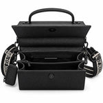 Steve Madden Logo Top Handle Satchel Bag Women - BLK - Black