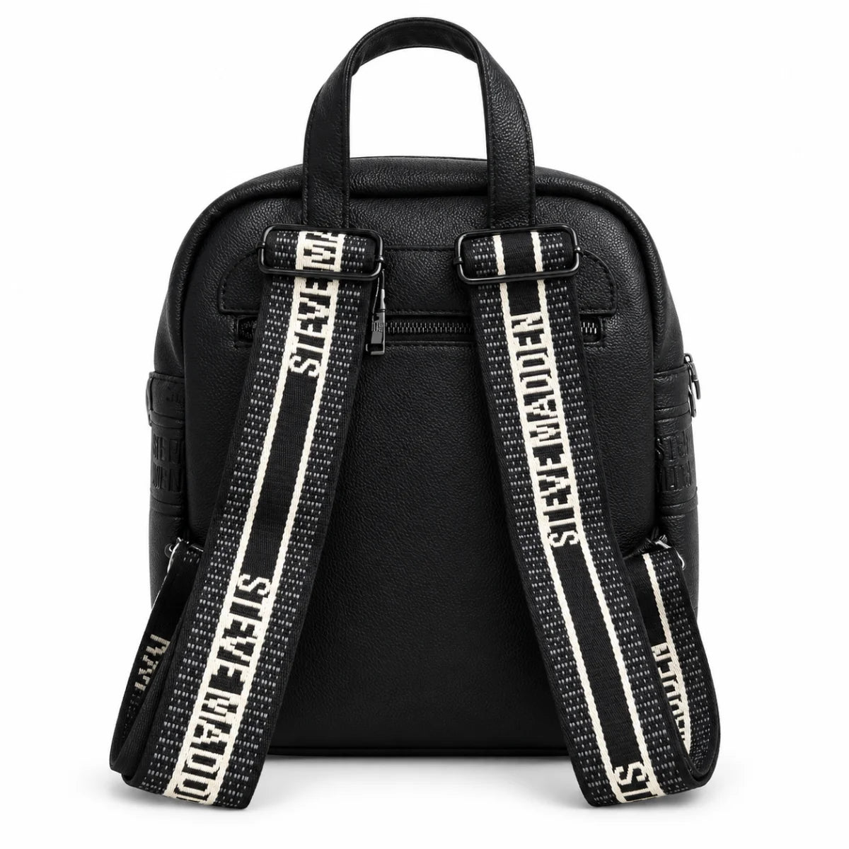 Steve Madden Mini Backpack with Adjustable Straps & Small Pouch Women - BLK - Black