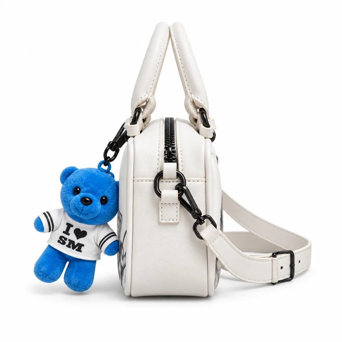 Steve Madden Mini Satchel Crossbody Bag Women - WHT - White