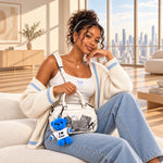 Steve Madden Mini Satchel Crossbody Bag Women - WHT - White