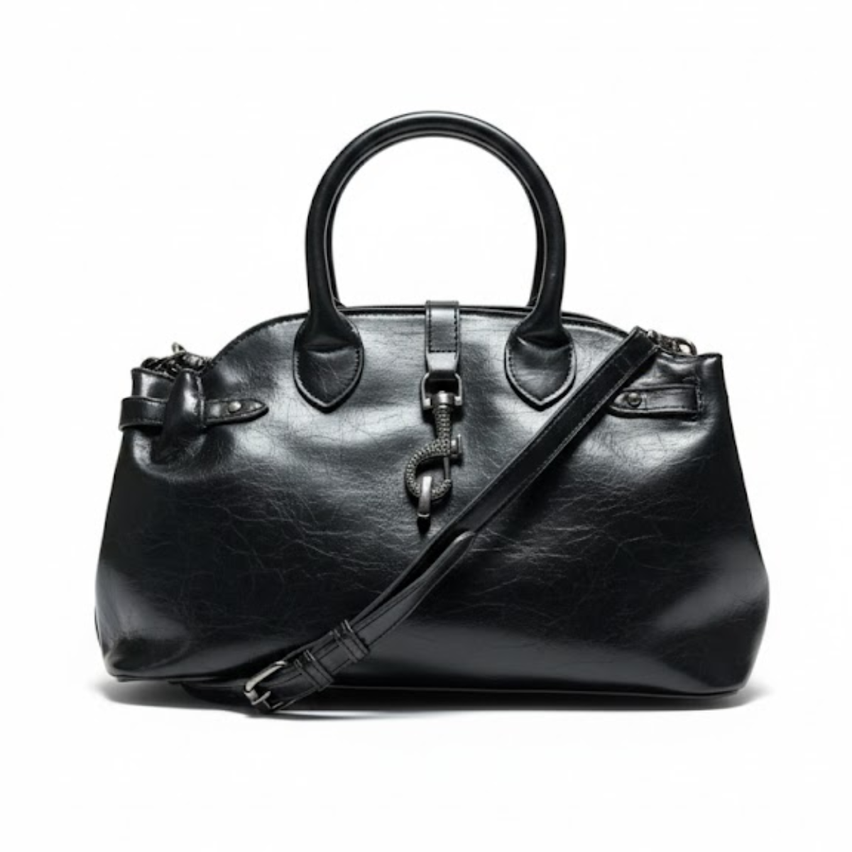 Steve Madden Satchel Handbag Women -BLK - Black