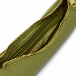 Steve Madden Scarf Detail Zippered Shoulder Bag T 24 - Women - GRN - Green