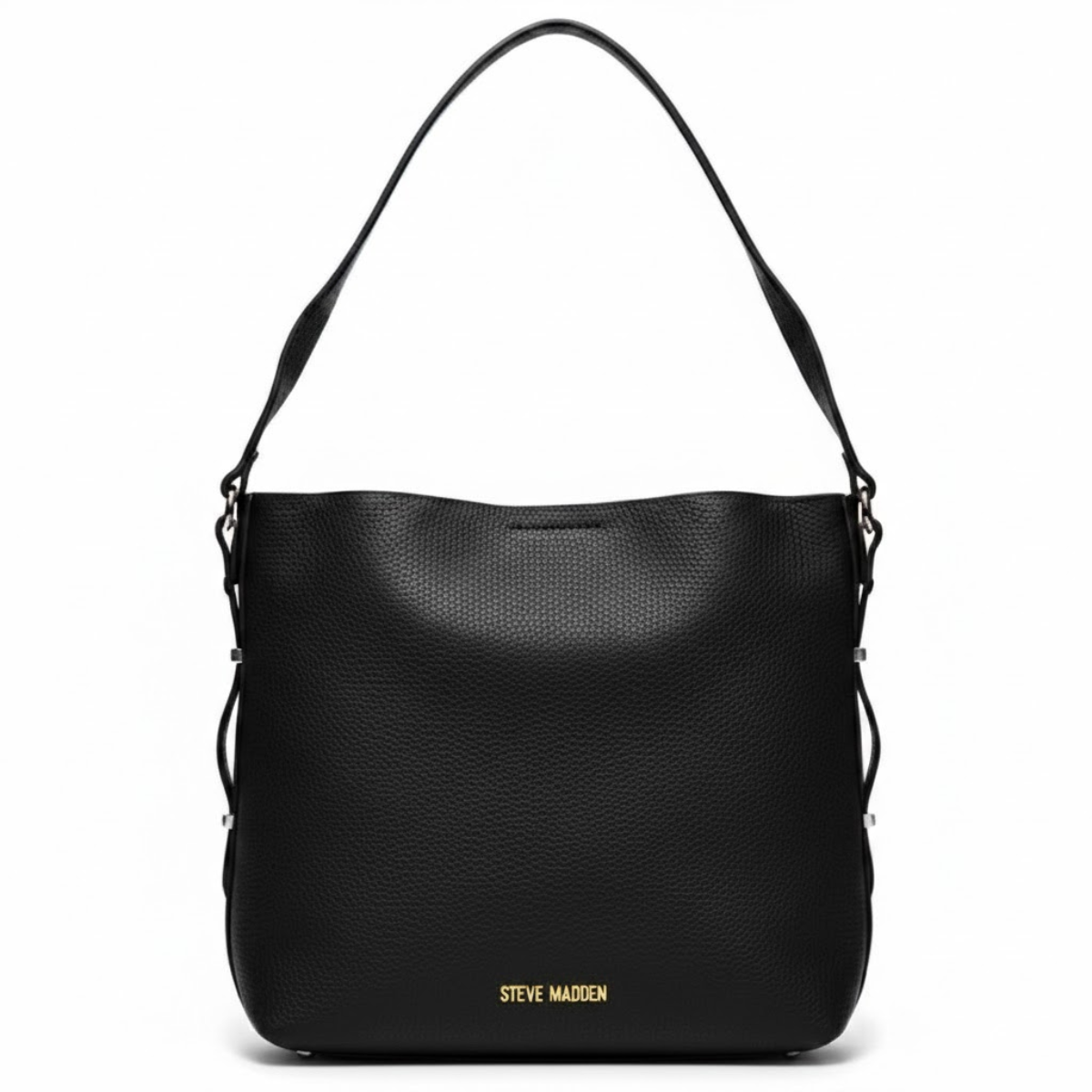 Steve Madden Sonya Leather Shoulder Bag Women - BLK - Black
