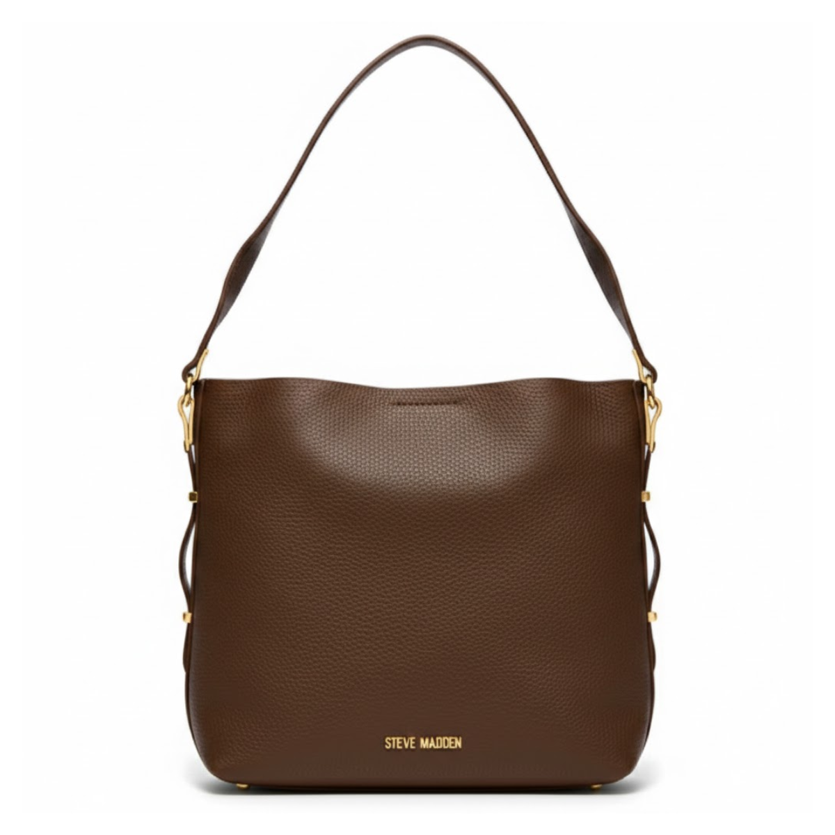 Steve Madden Sonya Leather Shoulder Bag Women - BRN - Brown