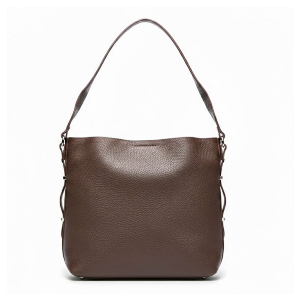 Steve Madden Sonya Leather Shoulder Bag Women - BRN - Brown