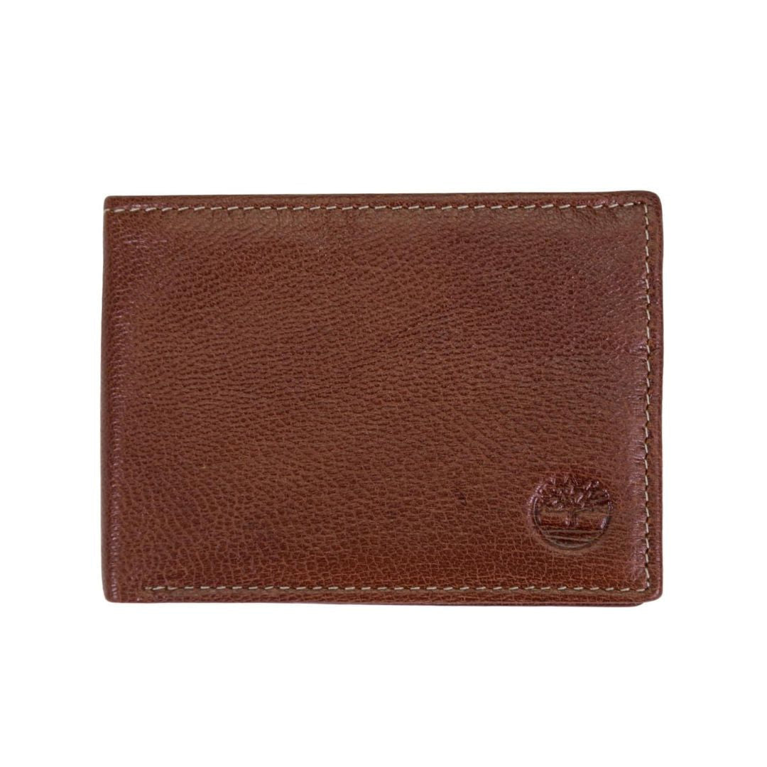 Timberland Leather Passcase Security Wallet Men - BRN - Brown
