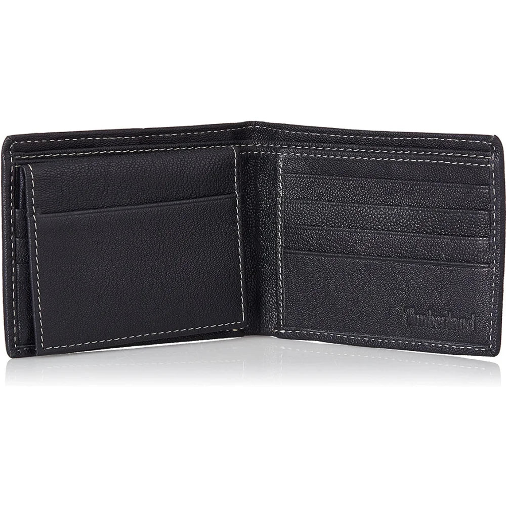Timberland Leather RFID Blocking Passcase Security Navy Wallet - Navy - Accessories