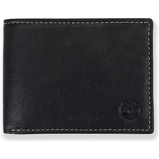 Timberland Leather RFID Blocking Passcase Security Wallet - Black - Accessories