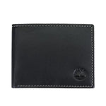Timberland Leather Wallet with Attached Flip Pocket Blix BLK Black