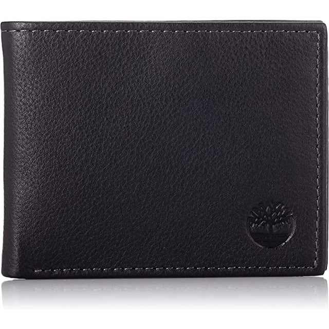 Timberland Men’s Classic Leather RFID Blocking Security Wallet - Black - Accessories