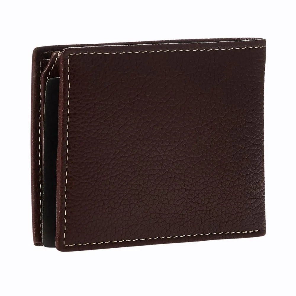 Timberland Men’s Leather Wallet with Attached Flip Pocket - BRW - Brown - Accessories