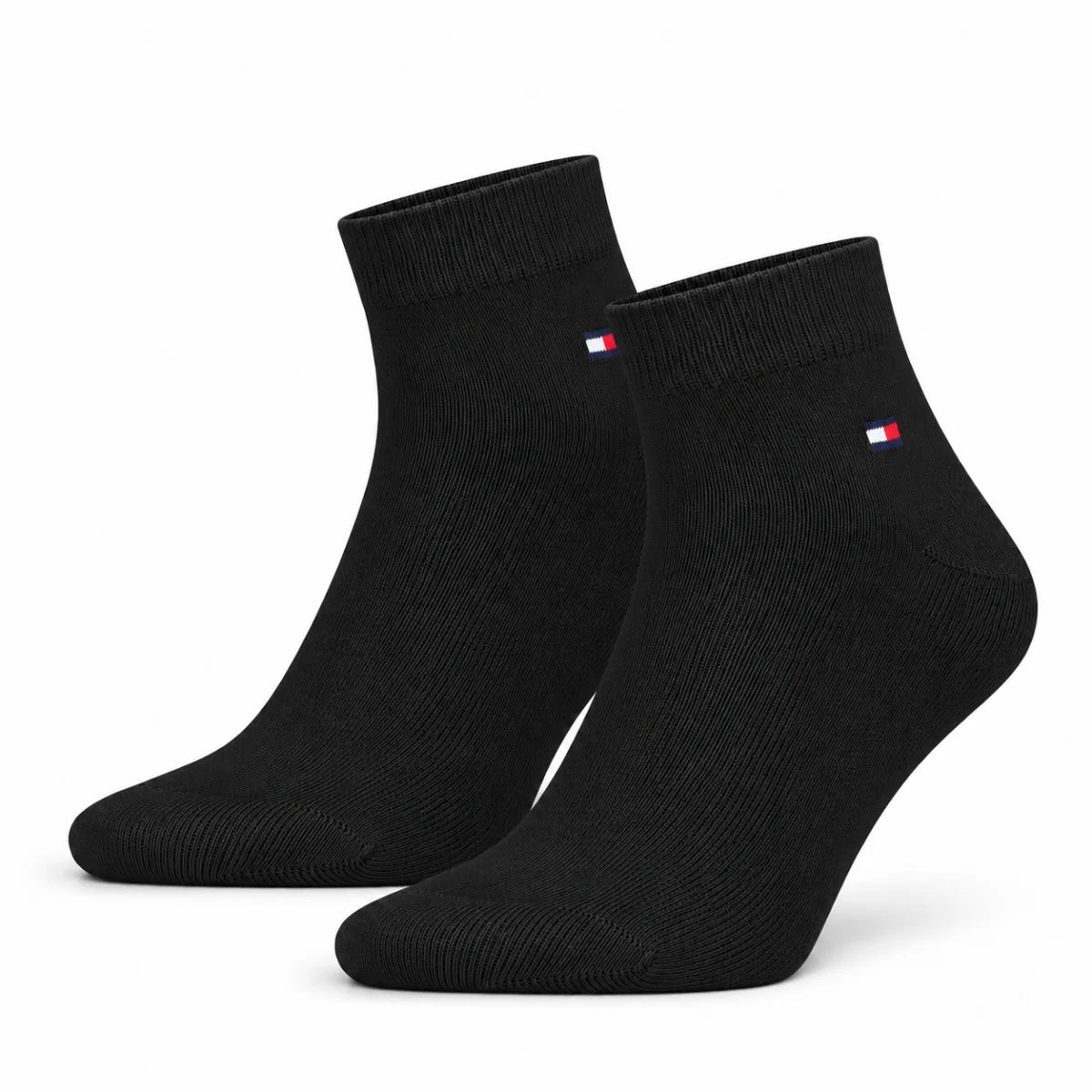 Tommy Hilfiger 2-Pack Quarter Socks - Black / OS / 2 Pairs