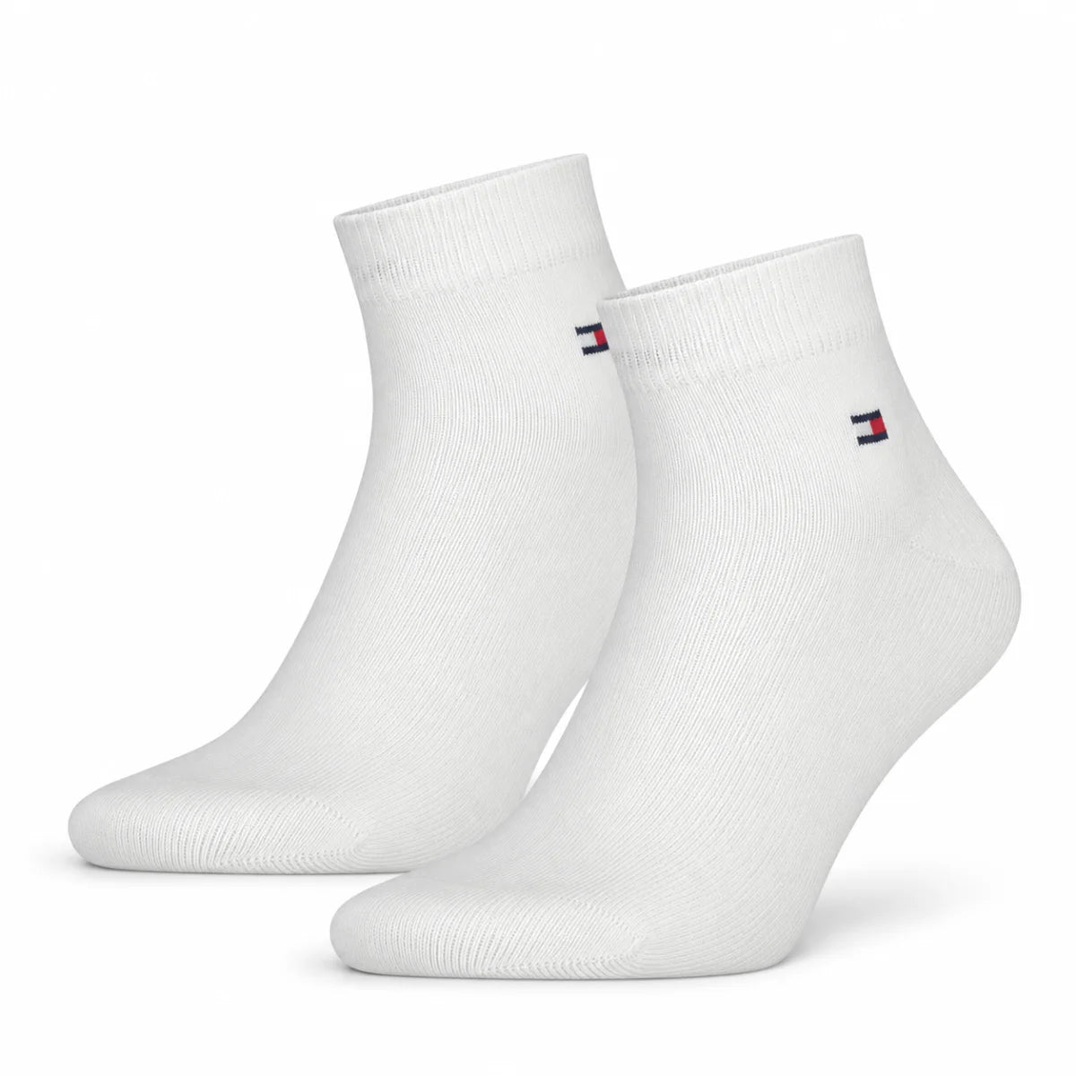 Tommy Hilfiger 2-Pack Quarter Socks - White / OS / 2 Pairs