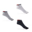 Tommy Hilfiger 3-Pack Low Cut Socks - 3 Pairs / White/ Black/ Gray / OS