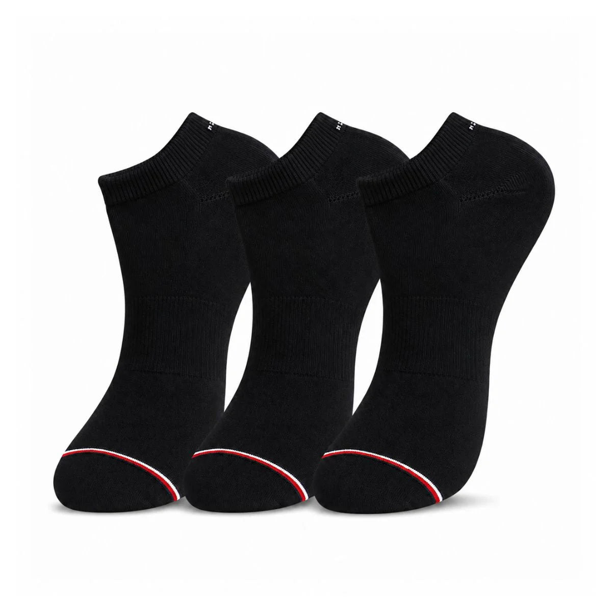 Tommy Hilfiger 3-Pack Low Cut Socks- BLK - 3 Pairs / Black / OS